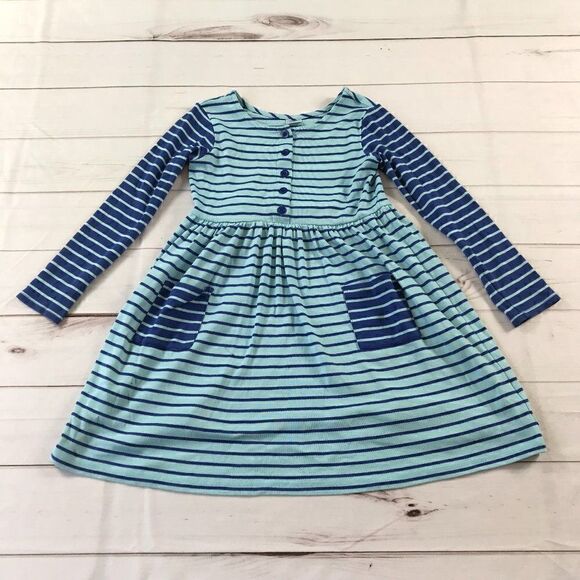 Hanna Andersson Other - Hanna Andersson Blue Stripes Long Sleeve Dress